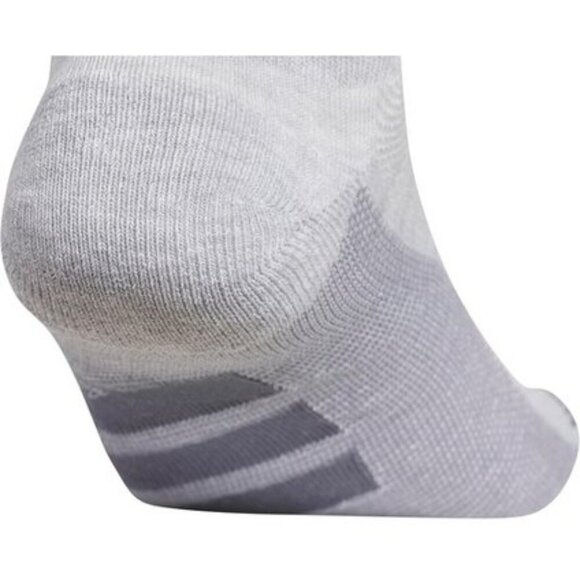 Adidas AllDay No Show Socks 3-Pair Gray/White Sz 12–16 NWT Stocking Stuffer - Picture 10 of 11